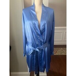 Victoria's Secret Satin Blue Robe
